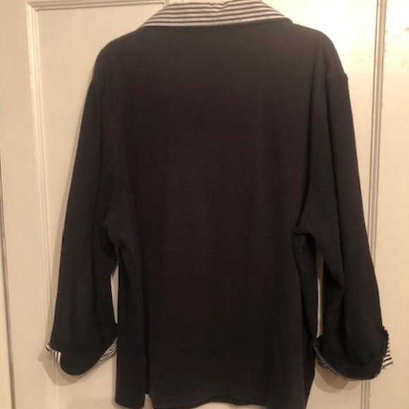 Women's CJ Banks Stripped Collared Shirt - Picture 5 of 5